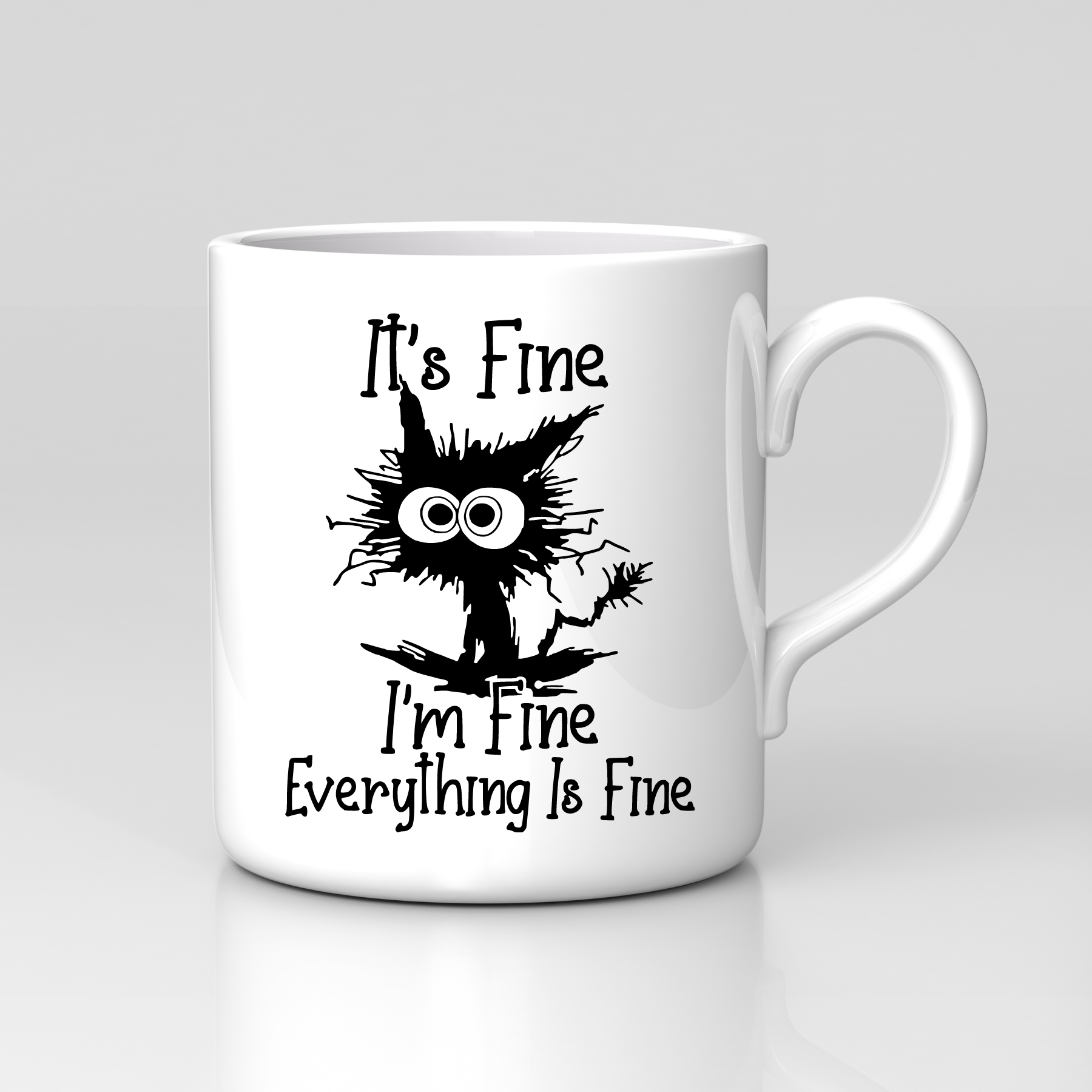 Im Fine Its Fine Everything is Fine Mug Cute Sayings Coffee Mugs